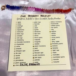 Gemstone and 14k bracelet